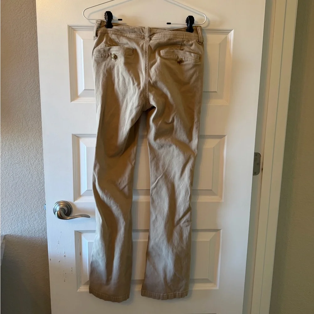 American Eagle Outfitters Khaki Kick Boot Pants - Picture 2 of 7